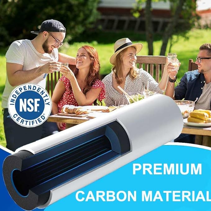 Refrigerator Water Filter Compatible with Everydrop® Filter 1, EDR1RXD1, W10295370A, WHR1RXD1, P8RFWB2L, W10295370, EDR1RXD1B, P4RFWB, Kenmore® 46-9081, 46-9930, 3Pack
