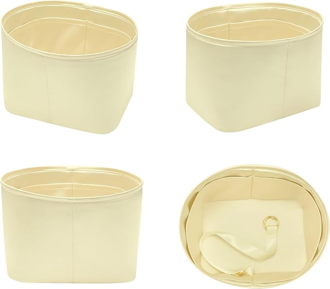 Silky Bag Insert Fit for Hermes Picotin 18/22, Silky Purse Organizer, Lightweight and Silk Touch (Fits PC22, Jaune Poussin)