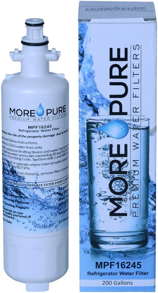 MPF16245 Refrigerator Water Filter Compatible with LG LT700P, Kenmore Elite 46-9690