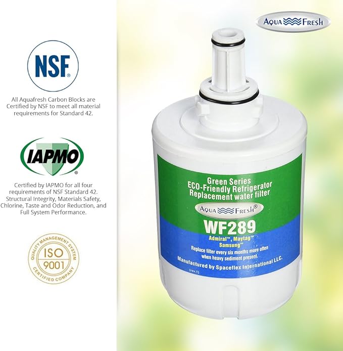 Aqua Fresh DA29-00003G Water Filter Replacement for Samsung DA29-00003B, DA29-00003F, DA29-00003A, HAFCU1, HDX FMS-1, RSG257AARS, RFG237AARS, RFG297AARS, RS22HDHPNSR Refrigerator (4 Pack)