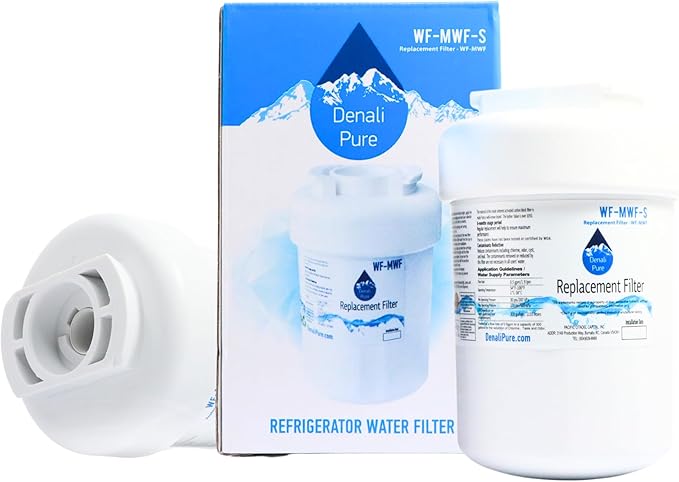 Replacement for General Electric GFSS6KKYASS Refrigerator Water Filter - Compatible with General Electric MWF, MWFP Fridge Water Filter Cartridge