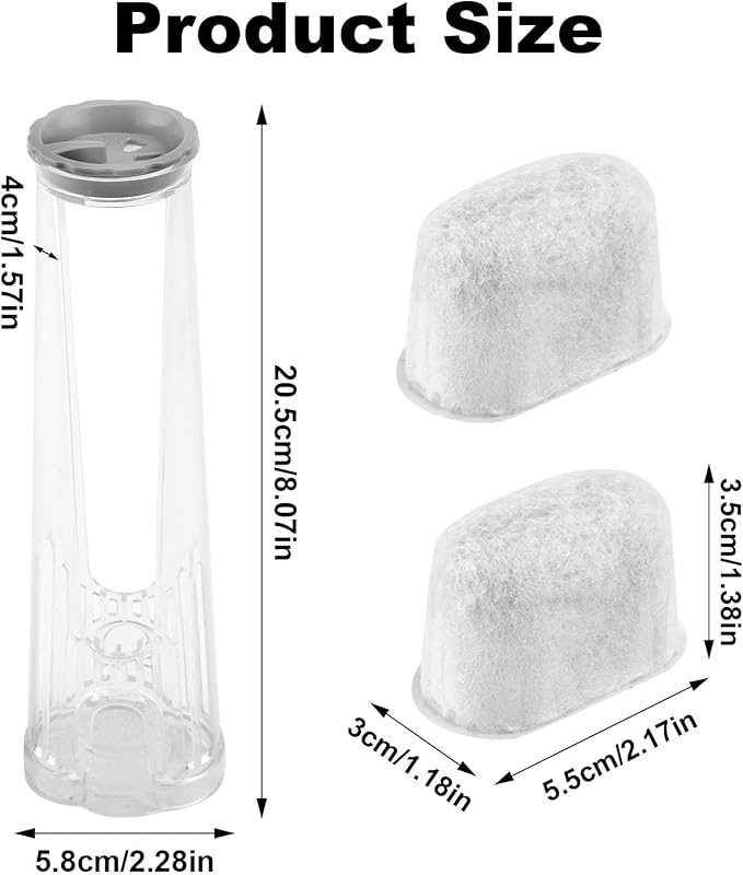 Starter Kit Replacement for Keurig 2.0 Brewers, Water Filter Holder with 2pcs Water Filter Cartridges for Keurig Coffee Machines