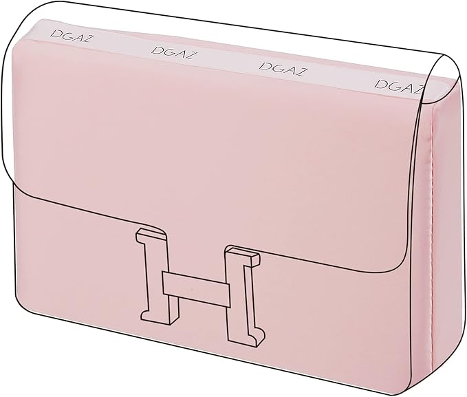 DGAZ Purse Pillow Shaper Insert for Hermes Constance 19/New19/24/New24 Bags, Silky Pillow Shaper for Luxury Handbags(Pink,newC24)