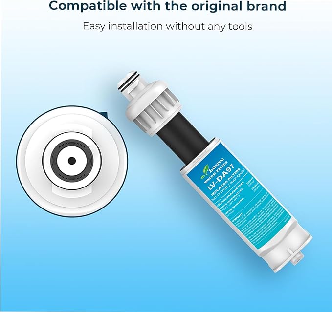 Leave DA97-17376B Replacement for Samsung HAF-QIN/EXP, DA97-08006C, RF28R7201SR, RF28R7351SG Water Filter, 3 Filters