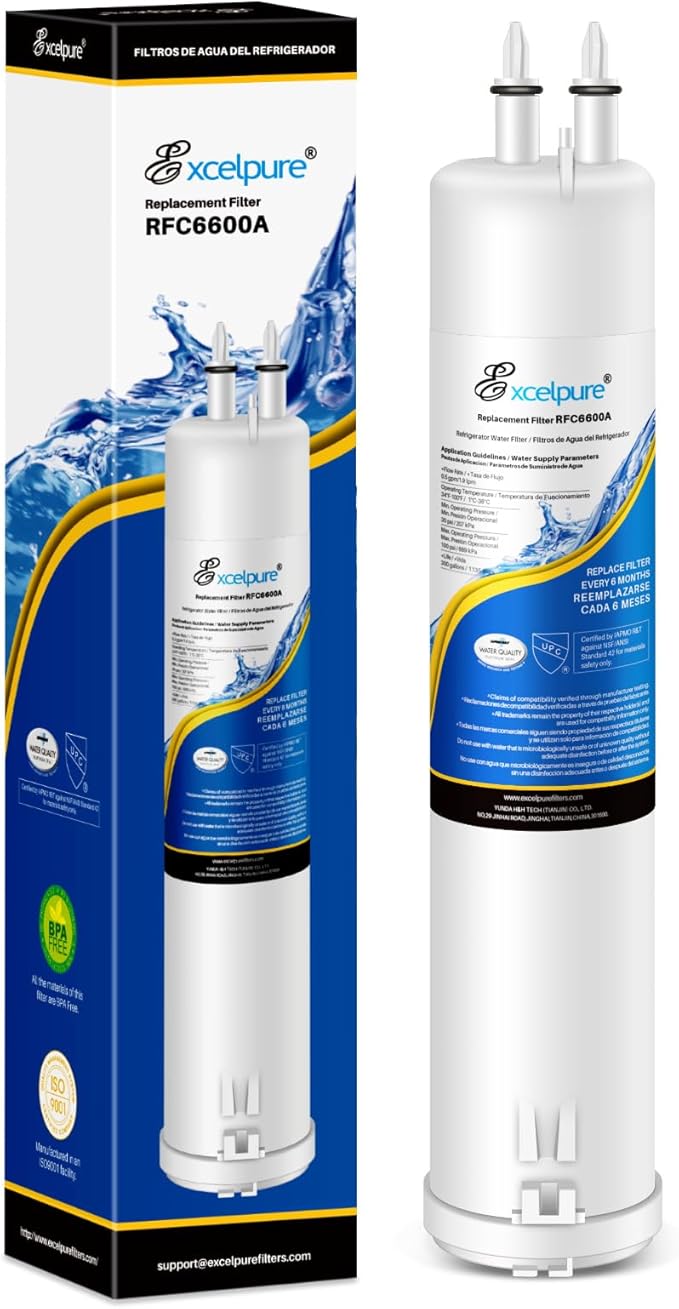 EXCELPURE EDR3RXD1 Compatible with Everydrop® Filter 3, 4396841, 4396710, Kenmore 46-9083, 46-9030, 9030, 9083, KAD3RXD1, WHR3RXD1 Refrigerator Water Filter, 1PACK