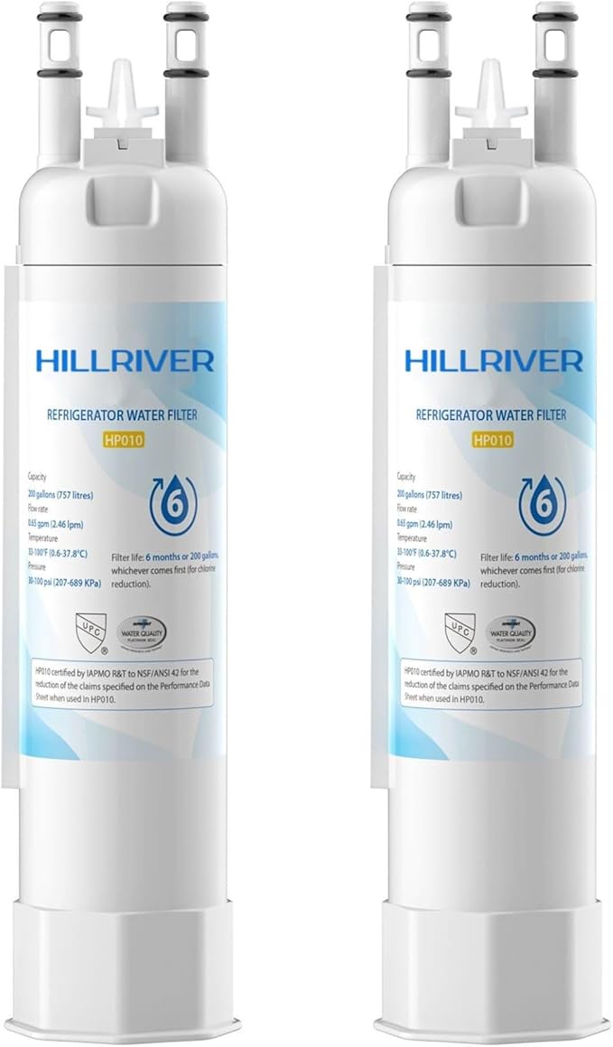 FPPWFU01 EPPWFU01 Water Filter Replacement, Compatible with EPPWFU01 PureAdvantage PWF-1, Frigidaire FPPWFU01 PurePour PWF-1 (2 Count)