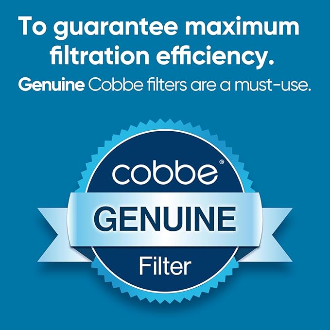 Cobbe 2 Pack Replacement Filters for Handheld Shower Head - Water Softener Filters Beads for Hard Water - Remove Chlorine - Reduces Dry Itchy Skin (CF1101)