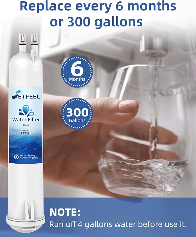 Edr3rxd1 Water Filter Replacement For Everydrop Filter 3, 4396841, Compatible With Whirlpool Ice and Water Fridge Filter 3, whr3rxd1, kad3rxd1, 9083, 9030, 460-9083, WD-F08, SE003, 3 Pack SETFEEL