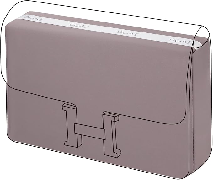 DGAZ Bag Pillow Shaper Insert for Luxury Handbags, Silky Pillow Shaper for Hermes Constance 19/New19/24/New24 Bags（newC24,Konjac Purple）