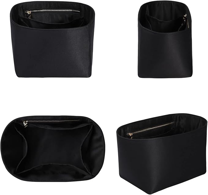 ZTUJO Picotin 18 Organizer Hermes, Picotin bag insert, Luxury Purse Organizer Insert Silky Smooth Fits Picotin 22 Bags（Black