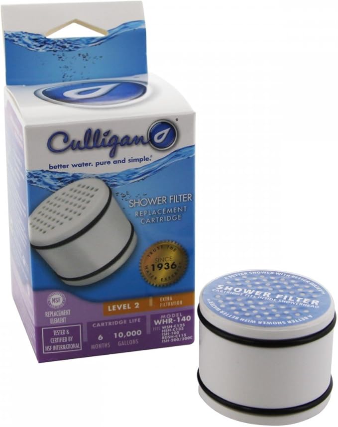 Culligan® Official Shower Filter Replacement WHR-140 Cartridge for Culligan Water Shower Filter Systems WHR-140, WSH-C125, ISH-100, HSH-C135