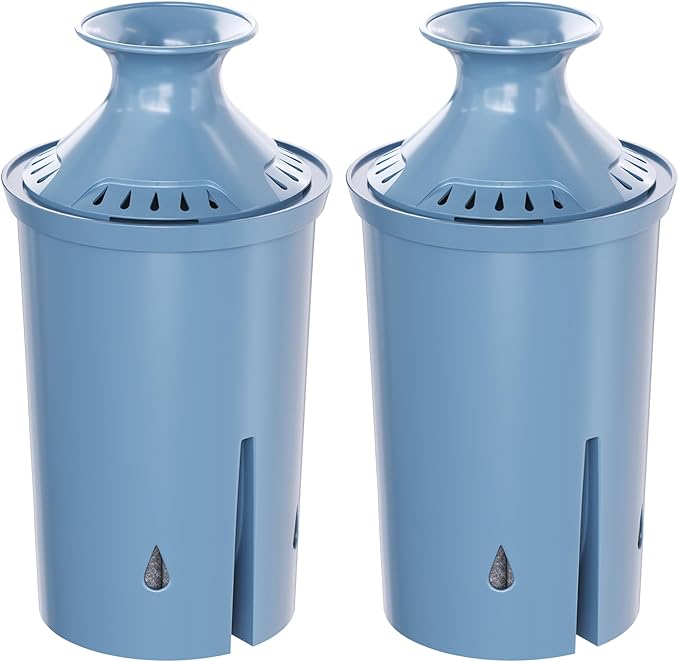 Fil-Fresh 2-Pack Replacement Water Filter for Brita Pitchers and Dispensers, Replaces BritaElite Water Filter, NSF 53 & 42 Certified, Reduce Lead, Chlorine, Heavy Metals, Lasts 6-Month