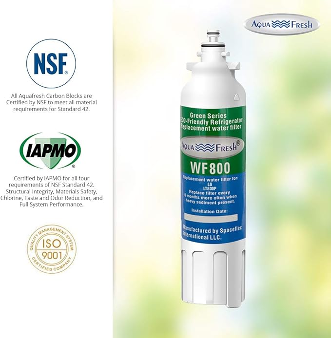 Aqua Fresh LT800P Water Filter Replacement for LG LT800p, ADQ73613401, ADQ73613402, ADQ73613408, ADQ75795104, LSXS26326S, LMXC23746S, LMXC23746D. (3 Pack)