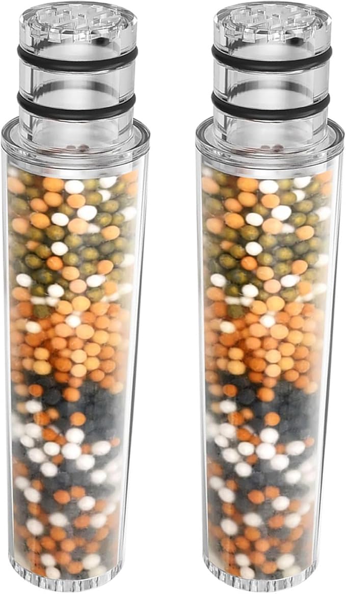 Water Replacement Filter for Shower Head,Compatible with SR SUN RISE Handheld Shower Head Cartridge,for Hard Water Remove Chlorine and Harmful Substances.（2 Pack）