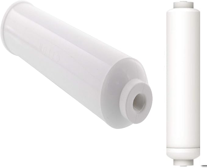 CFS 10" Post Carbon Filter 1/4" Female (FPT) T33 Inline Coconut Grade Activated Carbon Pre/Post Membrane Filter for Taste and Odor Reduction