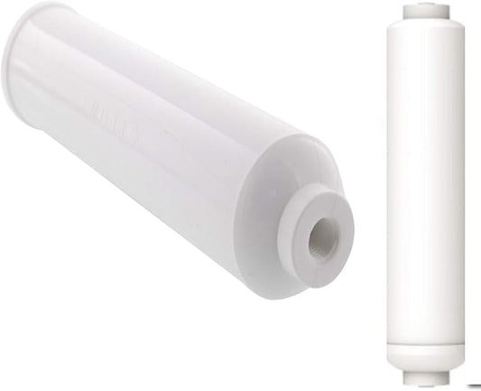 CFS 10" Post Carbon Filter 1/4" Female (FPT) T33 Inline Coconut Grade Activated Carbon Pre/Post Membrane Filter for Taste and Odor Reduction