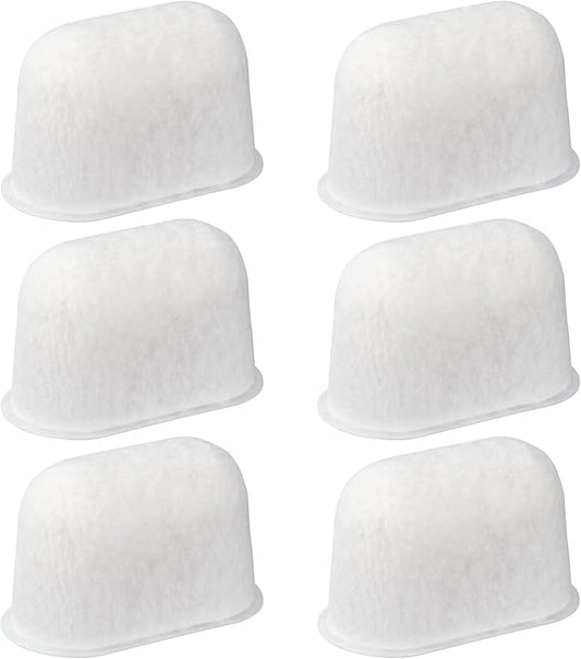 6 Pack Resin Coffee Machine Water Filters Replacement for Breville Espresso Machine BWF100, 870 878 880 860 840 810 450 500, Hard Water Softener & Chlorine Removal