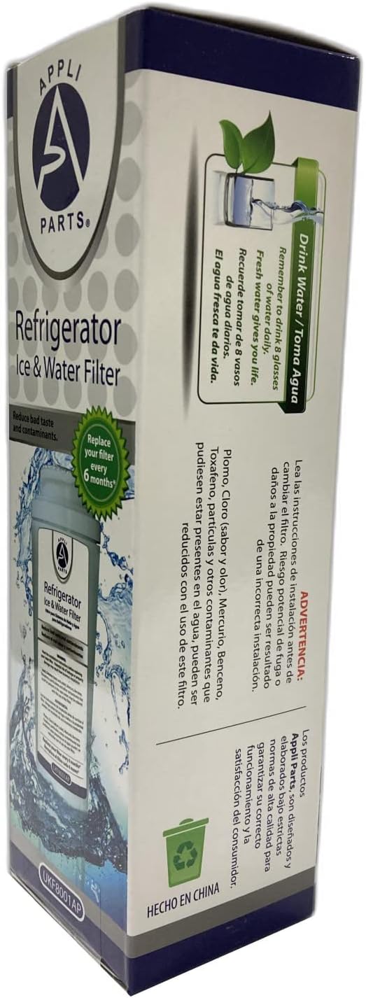 Appli Parts UKF8001AXXAP Water Filter replacement for Maytag Everydrop EDR4RXD1 Filter 4, UKF8001 W10790818 UKF8001AXX 4396395 67006470 W10790818