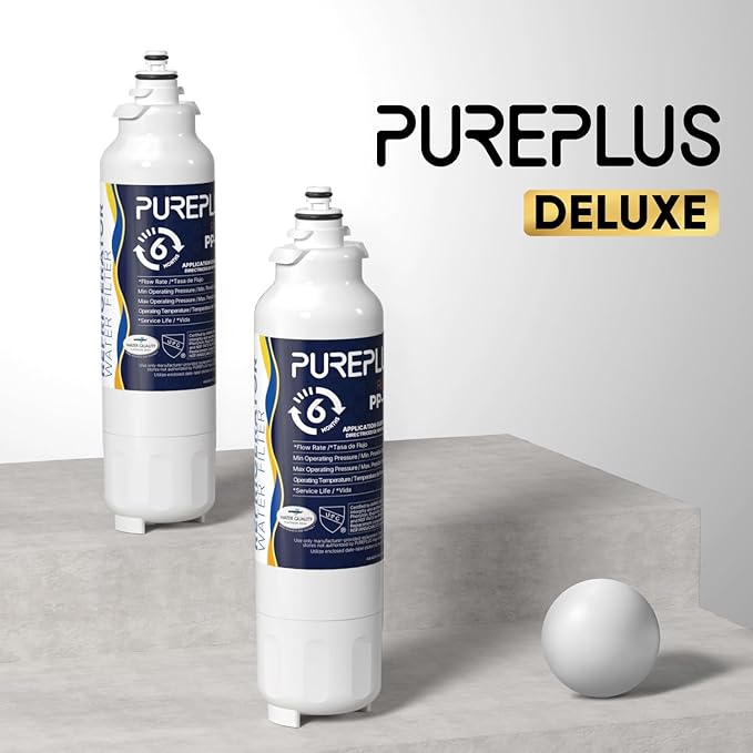 PUREPLUS LT800P NSF/ANSI 401, 53, 42 & NSF P473 Certified Certified Replacement for LG ADQ73613401, Kenmore 469490, 9490, ADQ73613402, ADQ736134, LSXS26326S LMXC23746S, LT120F, 1Pack