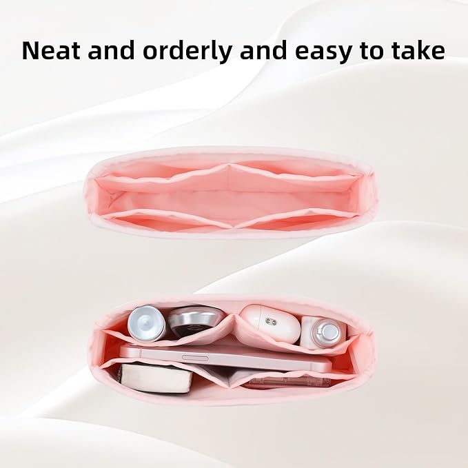 DGAZ Purse Organizer Insert，Silk Bag Organizer，Luxury Handbag & Tote Shaper Fits Chanel CF Bags
