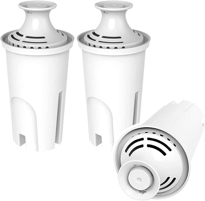 Water Filter Replacement for Brita Atand Pitchers and Diapensers,3 Packs Water Filters fits for Brita OB03, Classic 35557, Mavea 107007 by APPLIANCEMATES