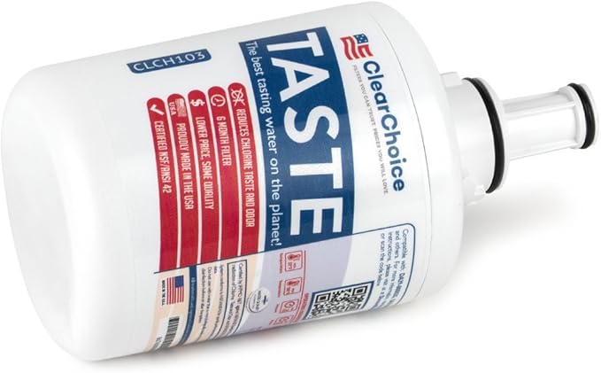Clear Choice DA29-00003G Refrigerator Water Filter Replacement for Compatible with Samsung DA97-06317A DA29-00003A DA29-00003, NSF/ANSI 42 Certified, Box of 1, Made in the USA