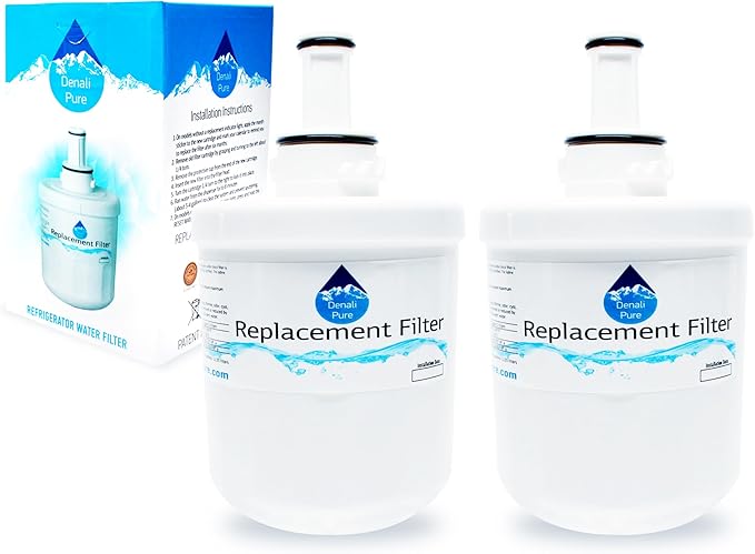 2-Pack Replacement for Samsung RS277ACRS Refrigerator Water Filter - Compatible with Samsung DA29-00003G, Samsung DA29-00003B, Samsung DA29-00003A Fridge Water Filter Cartridge