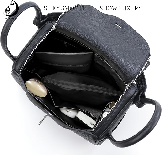 Silky Bag Insert Fit for Hermes Lindy 19/26, Silky Purse Organizer, Lightweight and Silk Touch (Fits Lindy 26, Black)