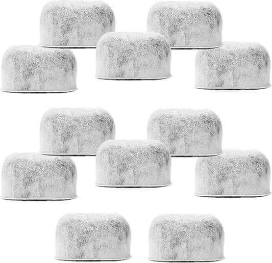 Pack of 12 Replacement Charcoal Water Filters for Keurig and Breville BWF100 Coffee Machines - Keurig 2.0 1.0 and Breville BWF100 Compatible Filters Fit Both Newer & Older Models Coffee Makers