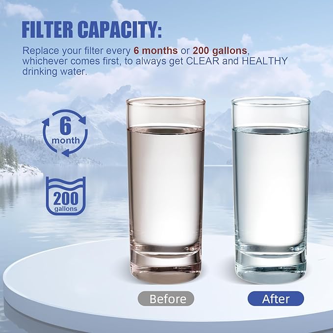 W10295370A Water Filter Replacement, Compatible with EDR1RXD1, EDR1RXD1B, W10295370, WHR1RXD1, KAD1RXD1, P4RFKB2, P8RFWB2L, 46-9930,46-9081 (2 Pack)