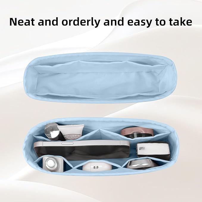 DGAZ Purse Organizer Insert，Silk Bag Organizer，Luxury Handbag & Tote Shaper Fits Chanel CF Bags