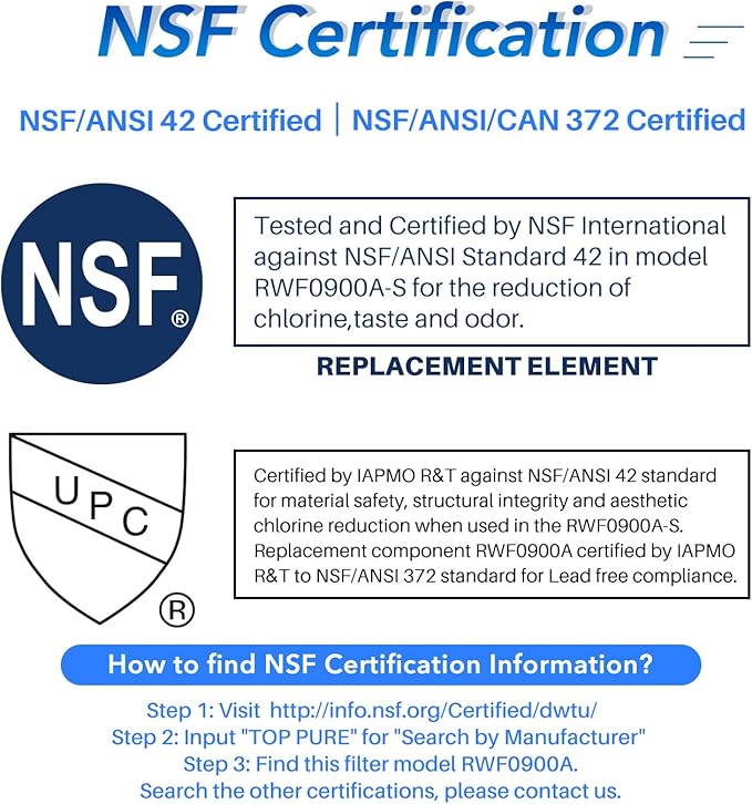 ICEPURE UKF8001 Compatible with Whirlpool EDR4RXD1, 4396395, Maytag UKF8001, UKF8001AXX, EveryDrop Refrigerator Water Filter 4, RFC0900A, UKF8001AXX-200, UKF8001P, 469006, PUR, Puriclean II, Pack of 4