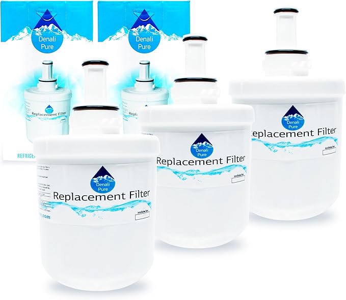 3-Pack Replacement for Samsung RF266AASH Refrigerator Water Filter - Compatible with Samsung DA29-00003G, Samsung DA29-00003B, Samsung DA29-00003A Fridge Water Filter Cartridge