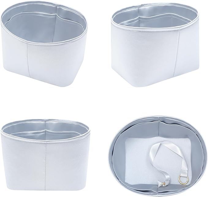 Silky Bag Insert Fit for Hermes Picotin 18/22, Silky Purse Organizer, Lightweight and Silk Touch (Fits PC22, Blue Pale)