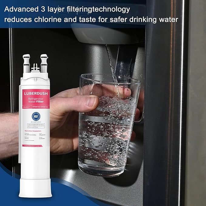 FPPWFU01 Water Filter Replacement Compatible with Frigidaire FPPWFU01, PurePour PWF-1 PureAdvantage PWF-1 EPPWFU01(3 Pack)