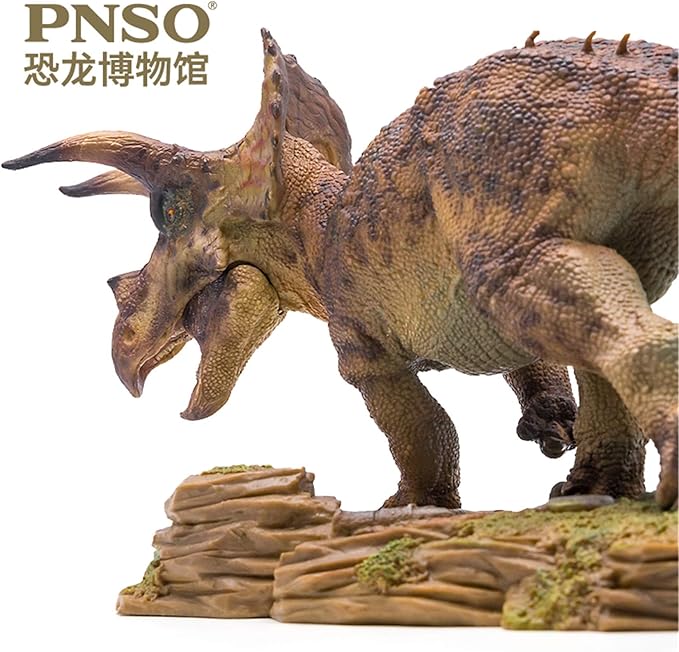 PNSO 1:35 Triceratops Doyle Figure Realistic Ceratopsidae Dinosaur PVC Animal Model Decoration Gift