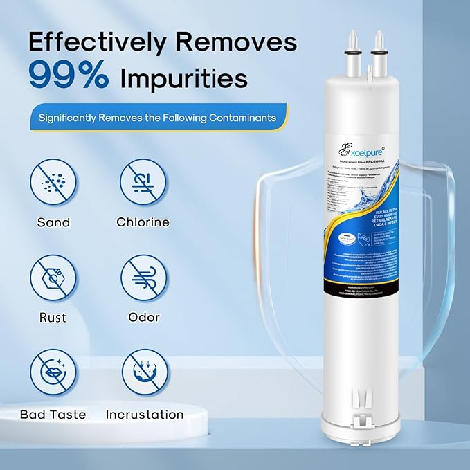 EXCELPURE EDR3RXD1 Compatible with Everydrop® Filter 3, 4396841, 4396710, Kenmore 46-9083, 46-9030, 9030, 9083, KAD3RXD1, WHR3RXD1 Refrigerator Water Filter, 1PACK
