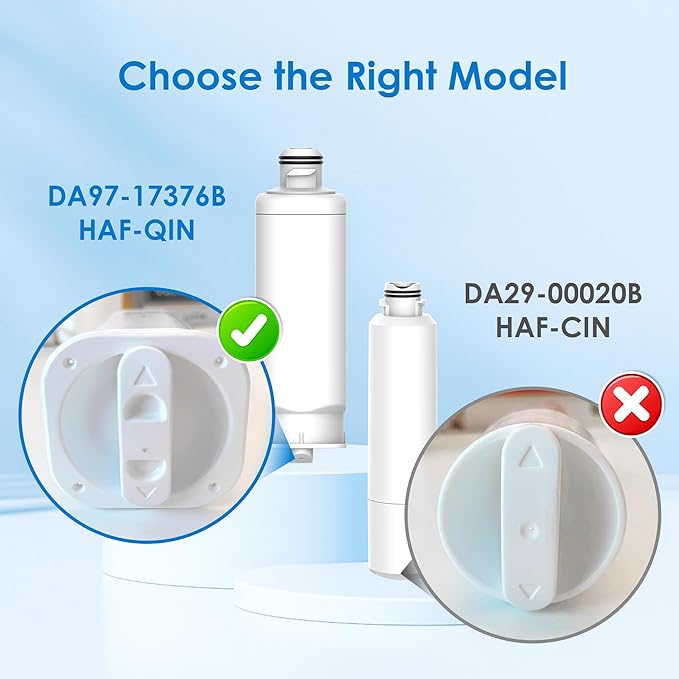 Maxblue DA97-17376B Refrigerator Water Filter, Compatible with Samsung® HAF-QIN/EXP, DA97-08006C, HAF-QIN, RF28R7201SR, RF28R7351SG, RF23M8070SR, MB-F45, 3 Filters
