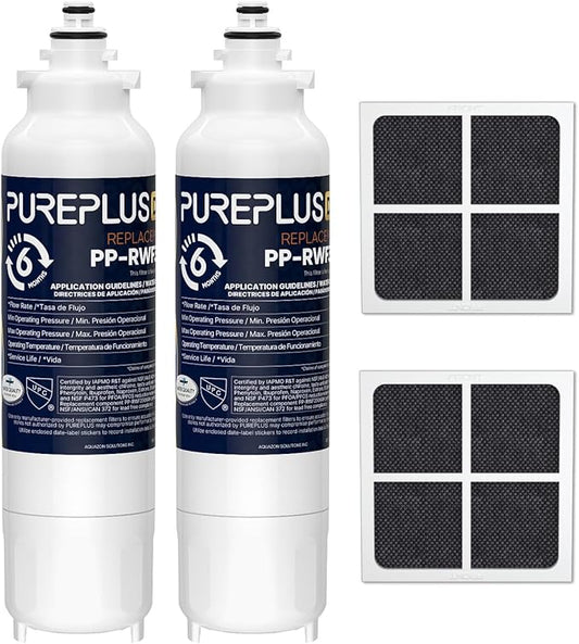 PUREPLUS LT800P NSF/ANSI 401, 53, 42 & NSF P473 Certified Certified Replacement for LG ADQ73613401, Kenmore 469490, 9490, ADQ73613402, ADQ736134, LSXS26326S LMXC23746S, LT120F, 2Pack