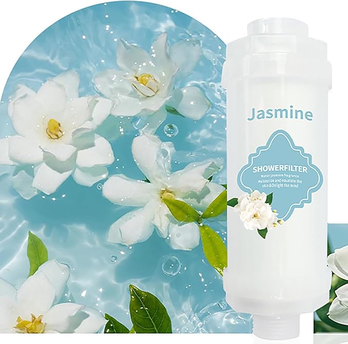 Shower Filter Vitamin C for Hard Water Filter Shower Aromatherapy Bathroom Accessories Remove Chlorine Fluoride Heavy Metals Improves Skin Condition Protects Hair Jasmine
