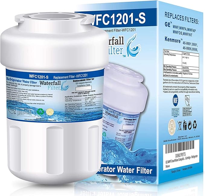 Refrigerator Water Filter Compatible with GE MWF SmartWater Water Filter Cartridge