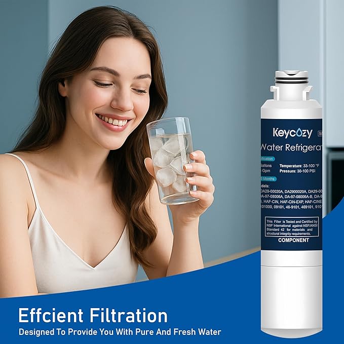 Refrigerator Water Filter Replacement for Samsung Water Filter DA29-00020B, HAF-CIN, RS25J500DSR, RF28HMEDBSR, HAF-CIN/EXP, RF4287HARS, RF28HFEDBSR, K007 3 Pack