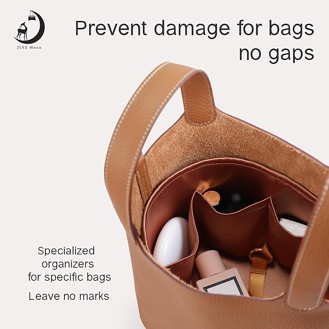 Silky Bag Insert Fit for Hermes Picotin 18/22, Silky Purse Organizer, Lightweight and Silk Touch (Fits PC22, Gold)