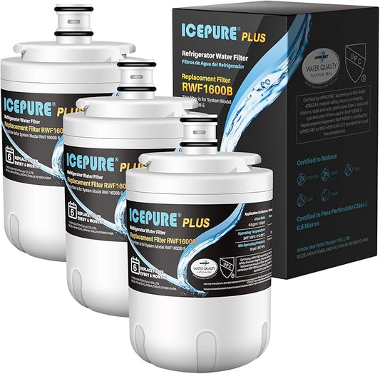 ICEPURE Refrigerator Water Filter Replacement for Maytag UKF7002AXX, Whirlpool EDR7D1, UKF7003AXX, UKF7002, 7003AXXP, UKF7001AXX, UKF6001AXX, UKF5001 Water Filter, 3PACK