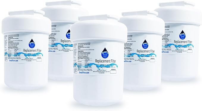 5-Pack Replacement for General Electric GSH25GGCBWW Refrigerator Water Filter - Compatible with General Electric MWF, MWFP Fridge Water Filter Cartridge