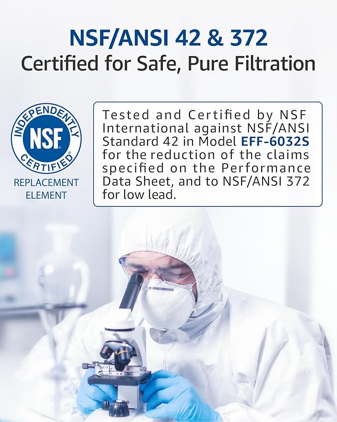 Waterspecialist 469690 ADQ36006101 Refrigerator Water Filter, Replacement for LG® LT700P®, Kenmore® 9690, ADQ36006102, 46-9690, LFXS30766S, WSL-3, FML-3, RFC1200A, Pack of 3