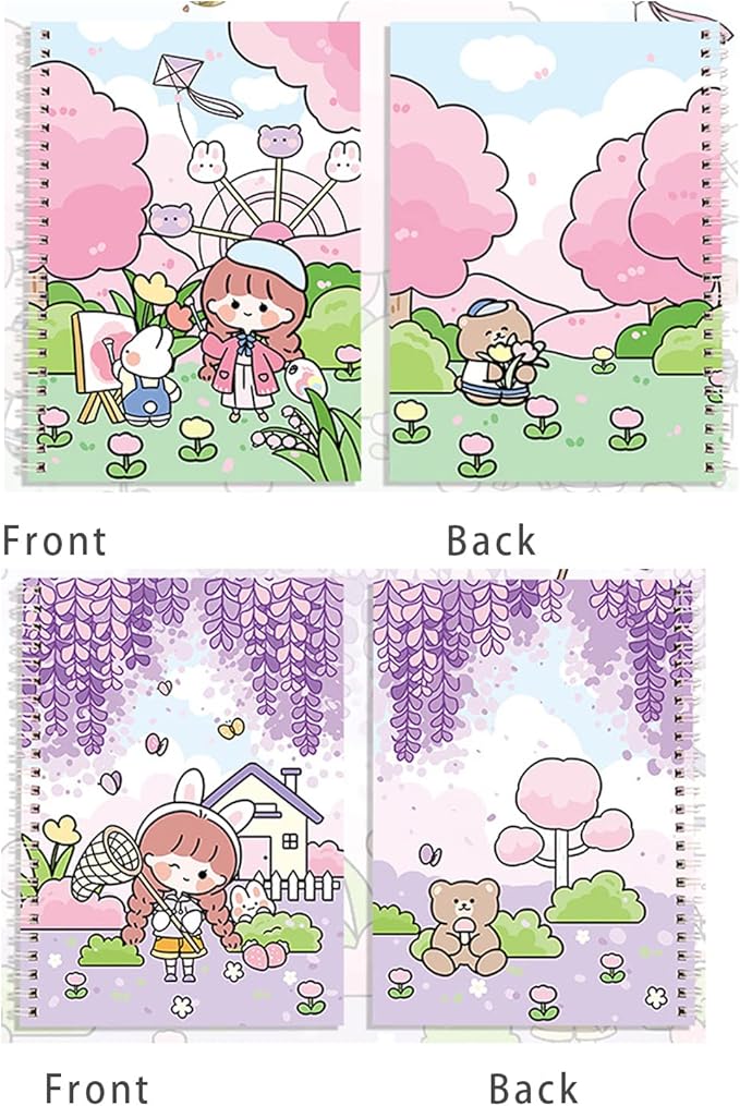 BO SHER 2 Sticker Collecting Albums, Activity Sticker Album 24X2 Sheets-A5 (8.3X5.7 Inches), Reusable Sticker Books for Collecting Stickers, Labels a5a