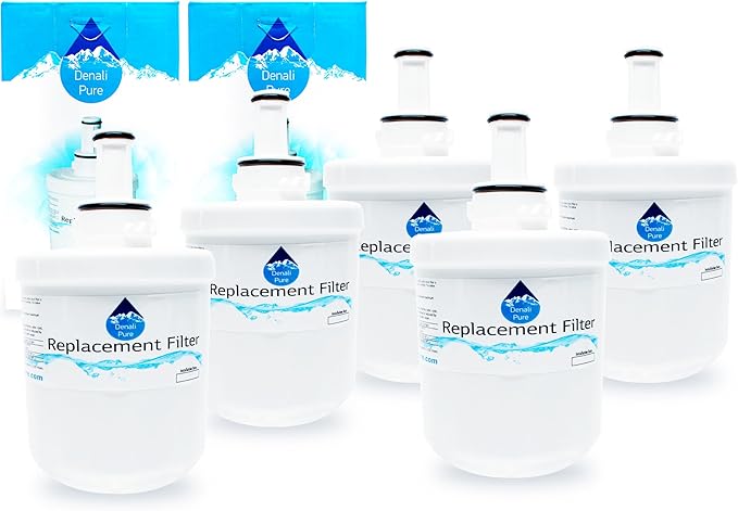 5-Pack Replacement for Samsung RS2530BBP Refrigerator Water Filter - Compatible with Samsung DA29-00003G, Samsung DA29-00003B, Samsung DA29-00003A Fridge Water Filter Cartridge