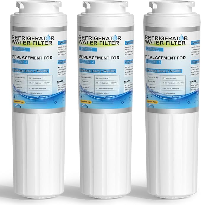 WRF555SDFZ WRF535SWHZ WRX735SDHZ WRX735SDBM WRF555SDHV WRF535SWHV Water Filter Replacement for Whirlpool,Everydrop filter 4,Maytag UKF8001 MFI2269VEM,Kitchenaid krfc300ess by WXOXIMI