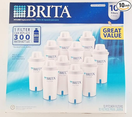 Brita Pitcher Replacement, 10 Filters
